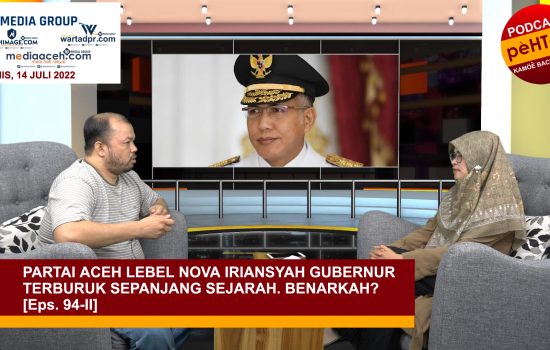 Partai Aceh Lebel Nova Iriansyah Gubernur Terburuk Sepanjang Sejarah